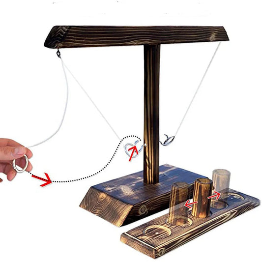 Ringwurfspiel aus Holz