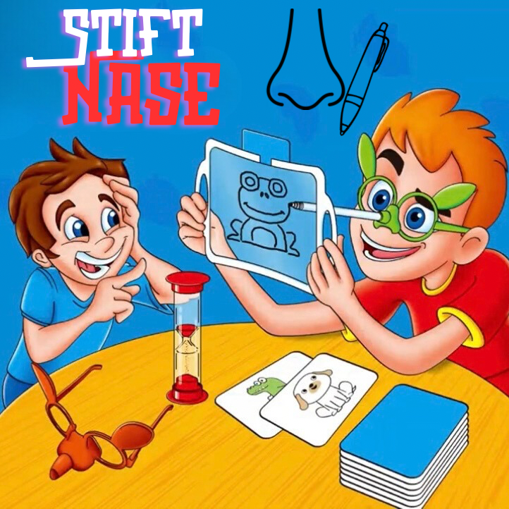 Stift Nase das lustige Zeichnenspiel