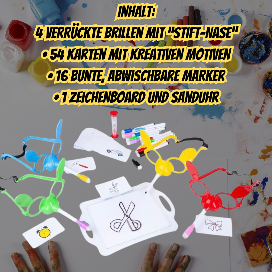 Stift Nase das lustige Zeichnenspiel